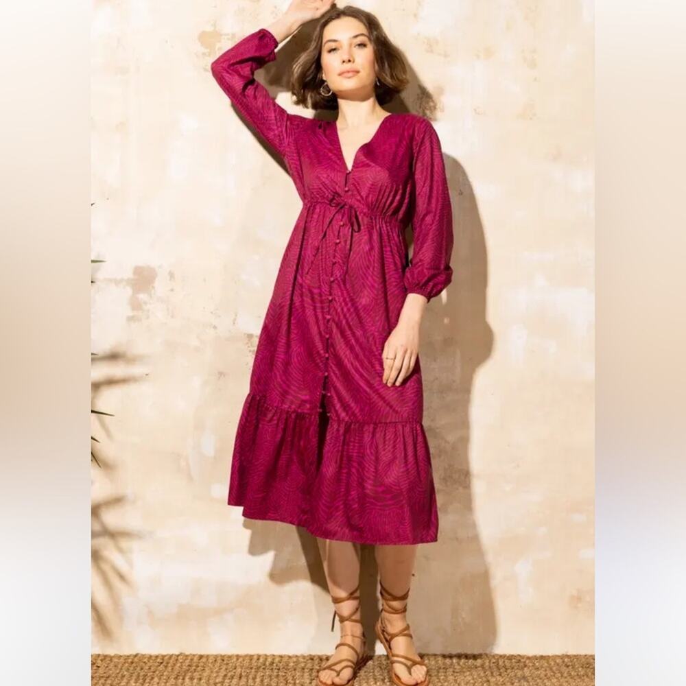 Mott50 UPF 50 Dress / Beach Coverup Purple / Burgundy EUC Size Medium MSRP $138